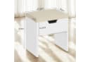 HOMALL Schminkhocker mit Stauraum und massivholz-Beinen Bild 2