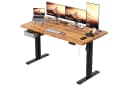 HOMALL Schreibtisch höhenverstellbar mit Memory-Funktion und USB-Anschluss Braun Bild 2