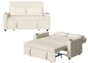 GUNJI Sofa mit Bettfunktion Beige Cord Bild 5