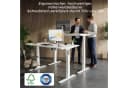 HOMALL Elektrischer Höhenverstellbarer Schreibtisch Weiß Bild 1