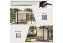 GUNJI Pergola 3x3/3x4m Winterfest mit Schiebedach Bild 4