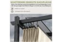 GUNJI Pergola 3x3/3x4m Winterfest mit Schiebedach Bild 5