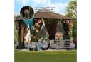 GUNJI Pavillon 3x3m Gartenpavillon mit Blumenkasten Bild 1
