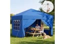 GUNJI Faltpavillon Pop Up Partyzelt 3x3m/3x6m blau wasserdicht Bild 1