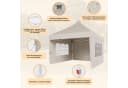 HOMALL Pavillon 3x6m Beige/Grau Bild 3