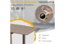 HOMALL Aluminium Gartentisch Ausziehbar Braun Bild 3