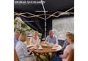 GUNJI Pavillon 3x3/3x6 m Grau mit UV-Schutz & Insektenschutz Bild 4