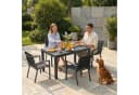 HOMALL Gartenstuhl Stapelbar Aluminium Grau Schwarz Bild 1