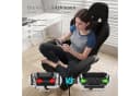 HOMALL Gaming-Stuhl Massage-Bürostuhl Stoff Fußstütze Kopfstütze Bild 5