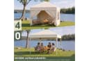 HOMALL Höhenverstellbarer Faltpavillon Beige mit UV-Schutz 50+ Bild 5