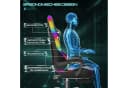 HOMALL Gaming-Stuhl mit LED, Massage & Fußstütze - Schwarz Bild 4