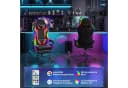 HOMALL Gaming-Stuhl mit LED und Massagefunktion Rot Bild 5