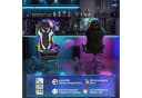 HOMALL Gaming-Stuhl mit LED & Massage Weiß Kunstleder Ergonomisch Bild 4