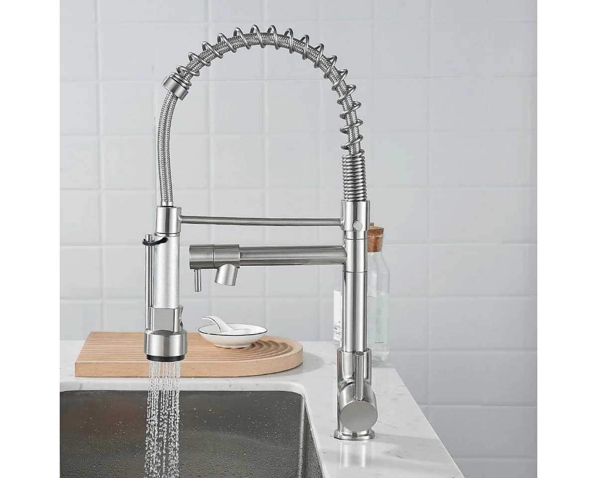 SEHAUSEU Küchenarmatur Schwarz/Silber Abnehmbar - Bild 5