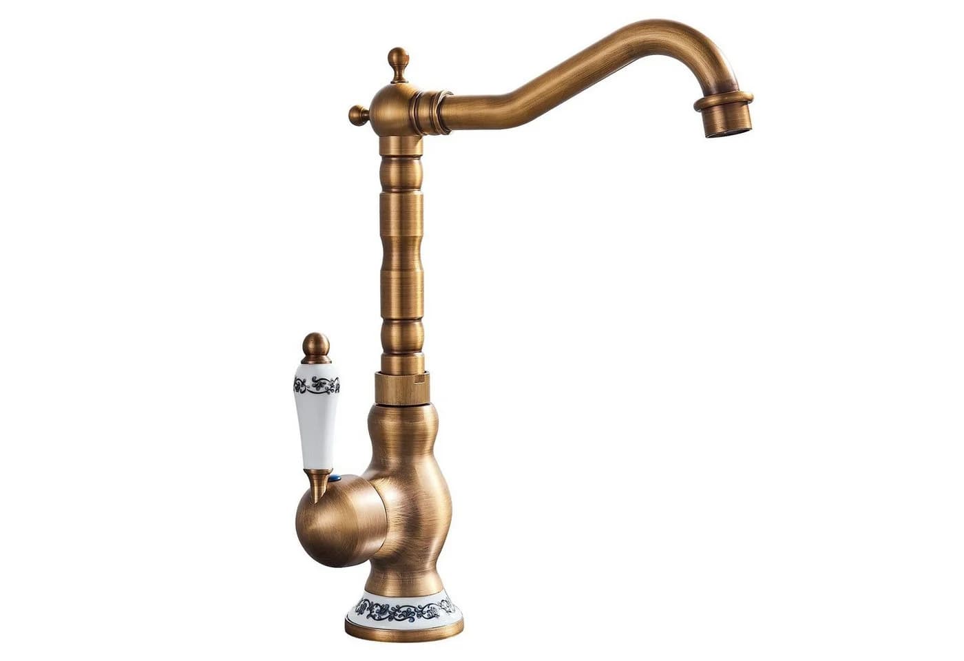 SEHAUSEU Waschtischarmatur Wasserhahn Bad Küche Gold/Schwarz Kupfer - Bild 2