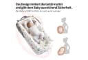 SEHAUSEU Kuschelnest Grau - Babybettchen mit Matratze & Kissen Bild 5
