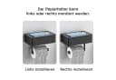 SEHAUSEU Toilettenpapierhalter Edelstahl Weiß/Schwarz Bild 5