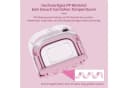 SEHAUSEU Faltbare Babybadewanne mit Thermometer und Haarwaschbecher Grün/Rosa Bild 4