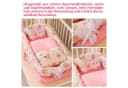 SEHAUSEU Kuschelnest Bettnestchen Babylounge Rosa mit Decke und Kissen Bild 4