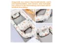 SEHAUSEU Kuschelnest Bettnestchen Babylounge Babykokon Grau mit Decke und Kissen Bild 4