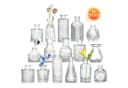 SEHAUSEU Dekovase Vase aus Glas Blumenvase Set 16 St in 16 unterschiedlichen Formen Bild 2