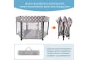 SEHAUSEU Laufstall Baby Zusammenfaltbar Krabbelgitter mit Spielmatte, Ozeanbällen, Tragetasche, Stehender Zugring Bild 3