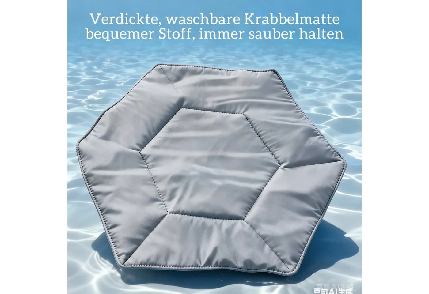 SEHAUSEU Laufstall Baby Zusammenfaltbar Krabbelgitter mit Spielmatte, Ozeanbällen, Tragetasche, Stehender Zugring - Bild 4
