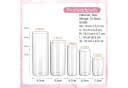 SEHAUSEU Dekovase Glas Blumenvase Set 10 St transparent Bild 1