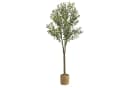 SEHAUSEU Künstlicher Olivenbaum Grün 180 cm mit Korb Bild 2