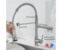 SEHAUSEU Küchenarmatur Wasserhahn Schwarz/Silber Edelstahl Bild 4