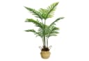 SEHAUSEU Künstliche Palme 120 cm Grün mit Bambuskorb Bild 2