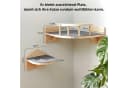 SEHAUSEU Katzen-Kletterwand 4-tlg. Beige mit Liegeschale Bild 1