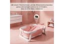SEHAUSEU Babybadewanne mit Gestell Rosa Grau Bild 3