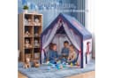 SEHAUSEU Spielzelt Kinderzelt mit Bodenmatte, Lichterkette und Wimpelkette Bild 5
