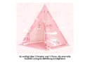 SEHAUSEU Spielzelt Tipi-Zelt Kinderzelt mit Bodenmatte Rosa/Blau Bild 5