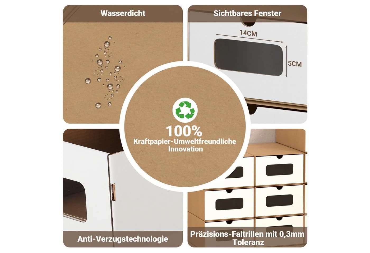 Clanmacy Schuhboxen 20er Set Weiß Stapelbar mit Sichtfenster - Bild 3