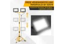 Clanmacy LED Flutlichtstrahler 200W mit Stativ IP66 Schwarz/Gelb Bild 3