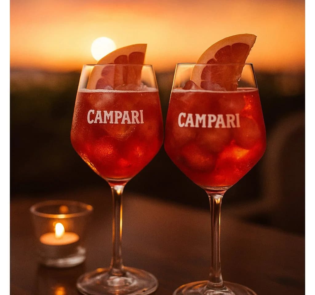 Mixcompany Gläser-Set Campari Weingläser – 2er Set Transparent - Bild 3