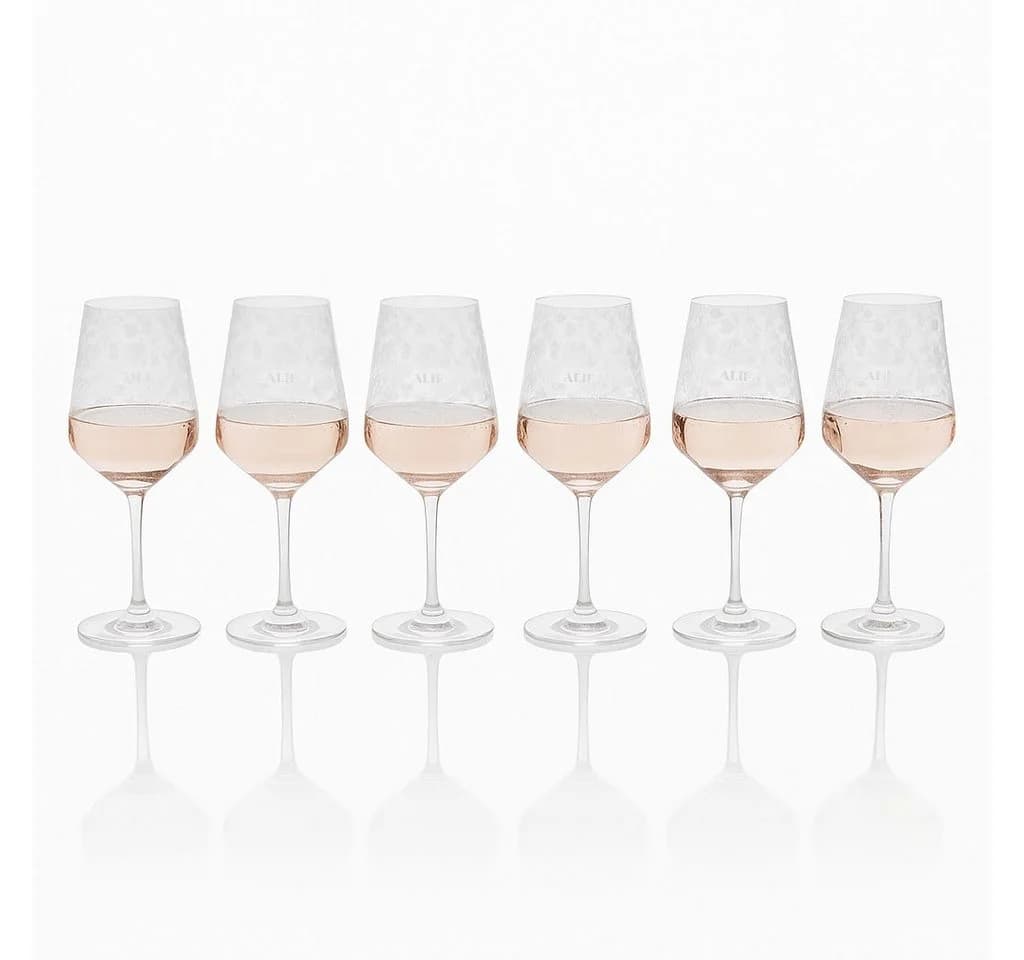ALÌE Rosé Weinglas 6er-Set mit Meeresgravur - Bild 2