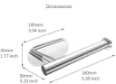 Edelstahl Toilettenpapierhalter - Schlicht und Elegant Bild 5
