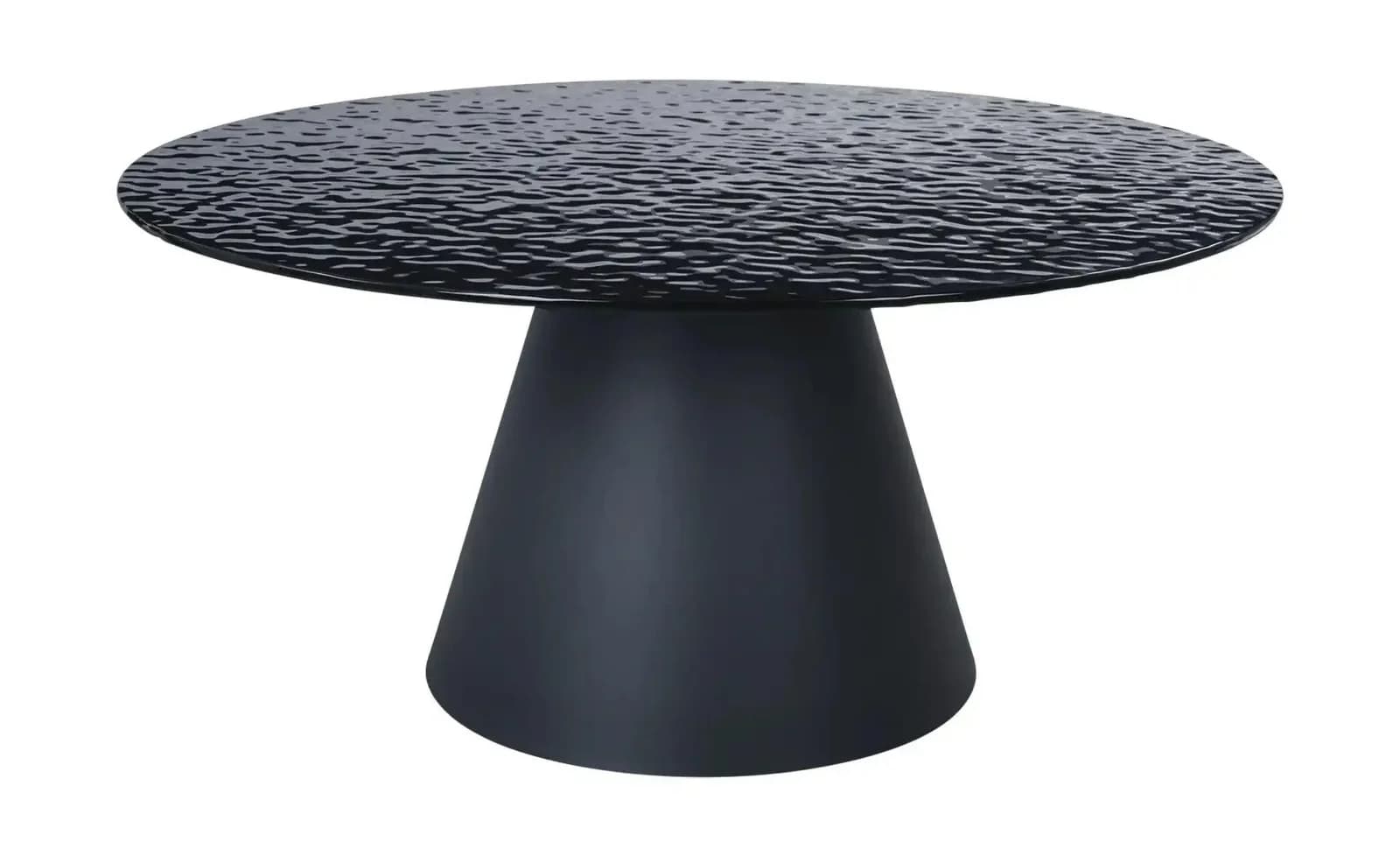 Höffner Couchtisch Joris Schwarz mit Glasplatte