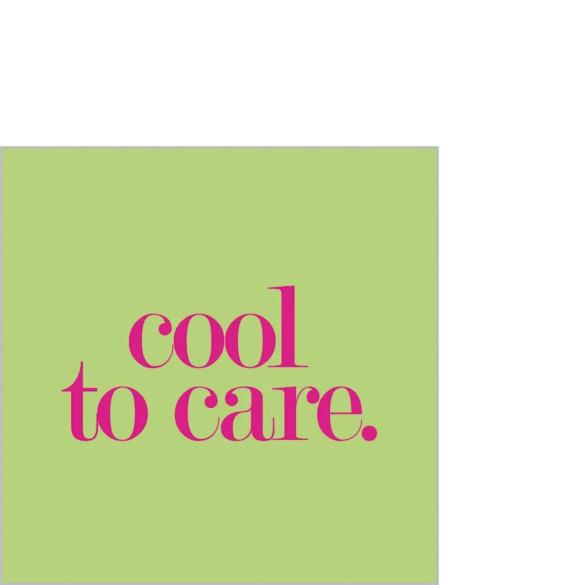 DESIGN@HOME Servietten COOL TO CARE Grün 3-lagig 20er Pack