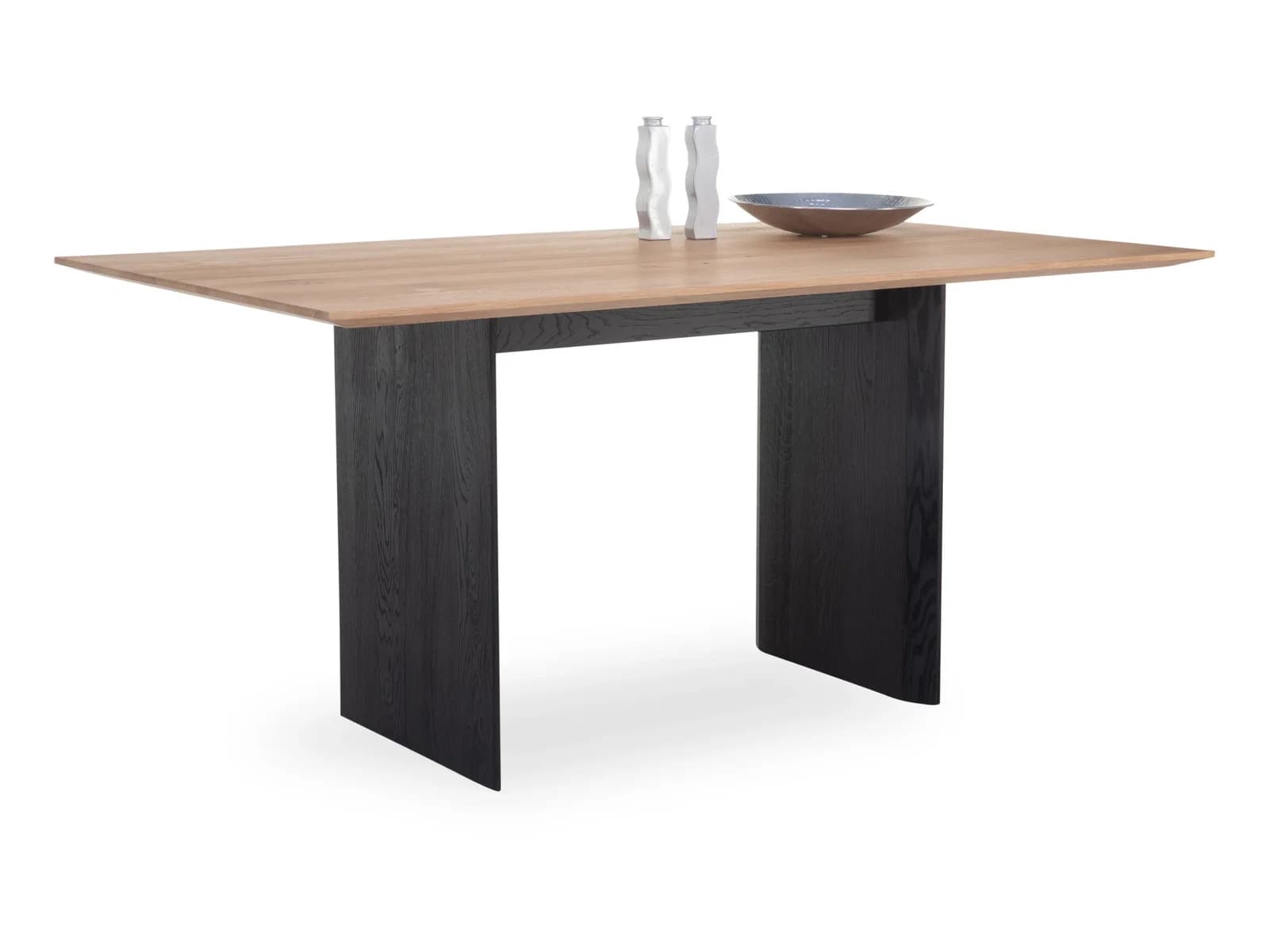 Rolf Weber Esstisch DARMSTADT Massivholz Asteiche Braun/Schwarz Modern