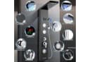 Clanmacy Duschsystem Duschpaneel Edelstahl 5 Funktionen LED Bild 3