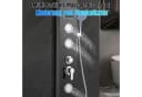 Clanmacy Duschsystem Duschpaneel Edelstahl 5 Funktionen LED Bild 5