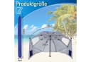 Clanmacy Sonnenschirm 210cm UV 50+ Neigbar Blau mit Erdspieß Bild 1