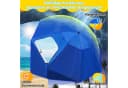 Clanmacy Sonnenschirm 210cm UV 50+ Neigbar Blau mit Erdspieß Bild 3