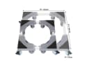 Clanmacy Untergestell Waschmaschine Grau 800kg Tragkraft Bild 1
