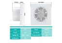 Clanmacy Wandventilator Badlüfter 100/150mm Weiß Mit Rückflussleitblech Bild 1