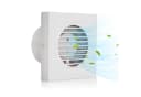 Clanmacy Wandventilator Badlüfter 100/150mm Weiß Mit Rückflussleitblech Bild 2